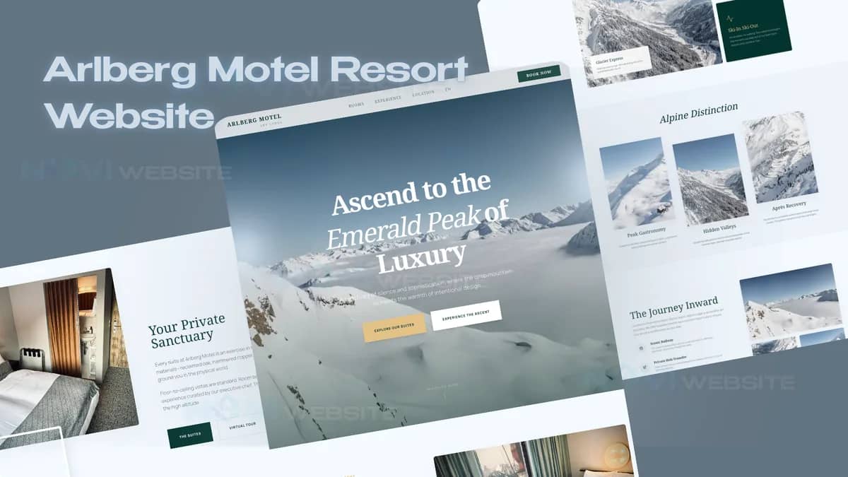 Website Khách Sạn Nghỉ Dưỡng Cao Cấp Arlberg Motel