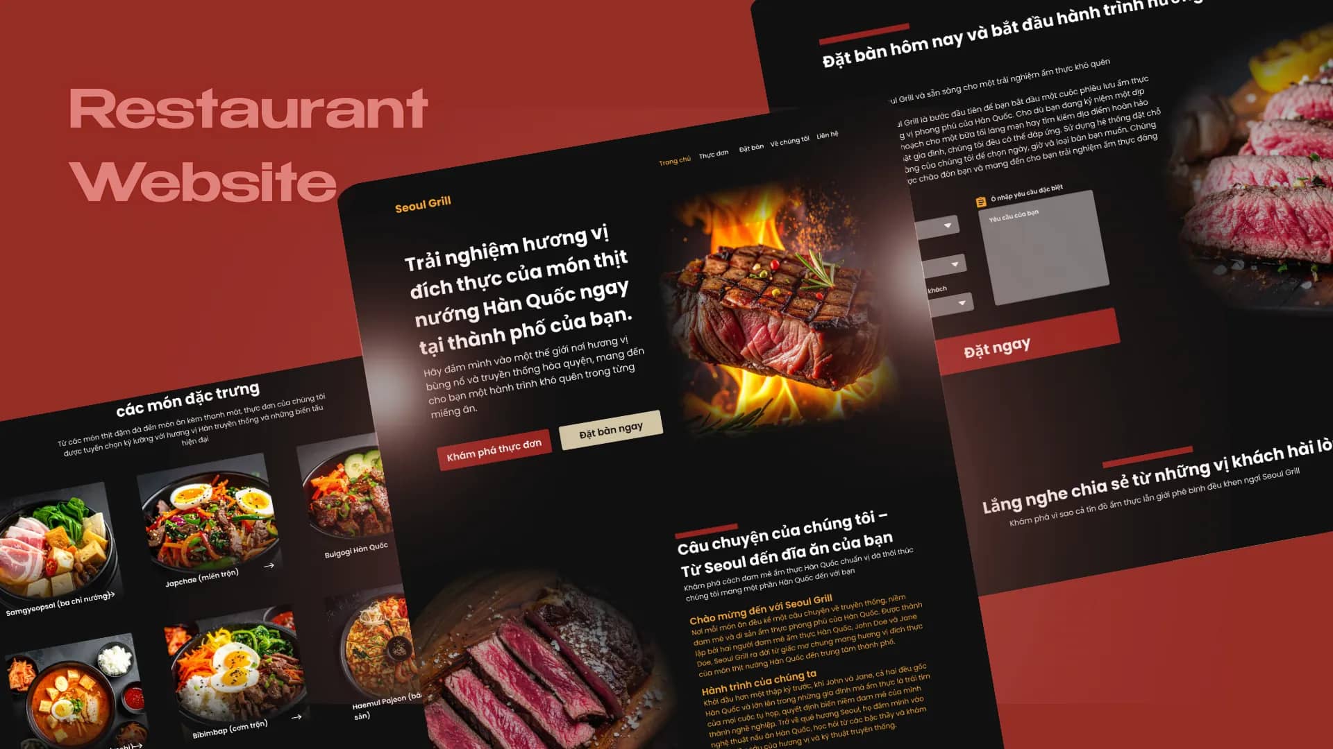 Website Landing Page BBQ Hàn Quốc