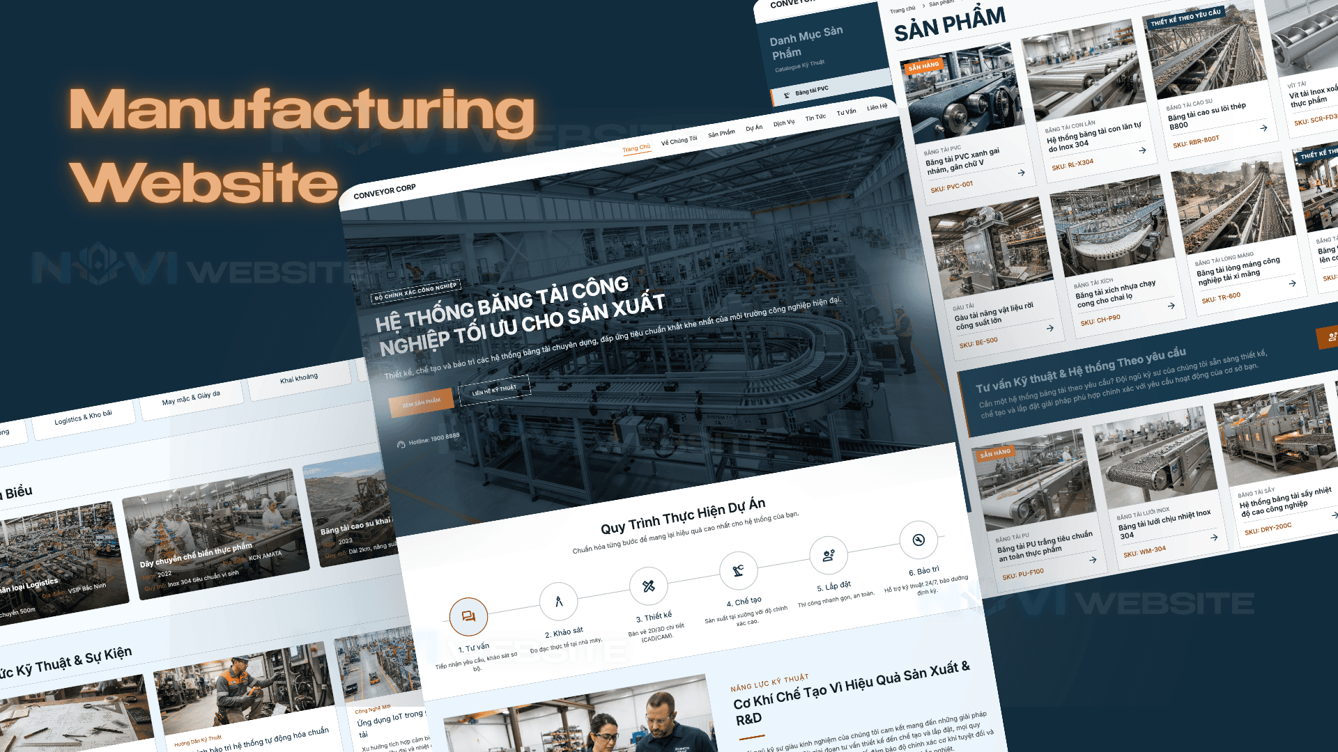 Website Hệ Thống Băng Tải & Giải Pháp Sản Xuất Công Nghiệp
