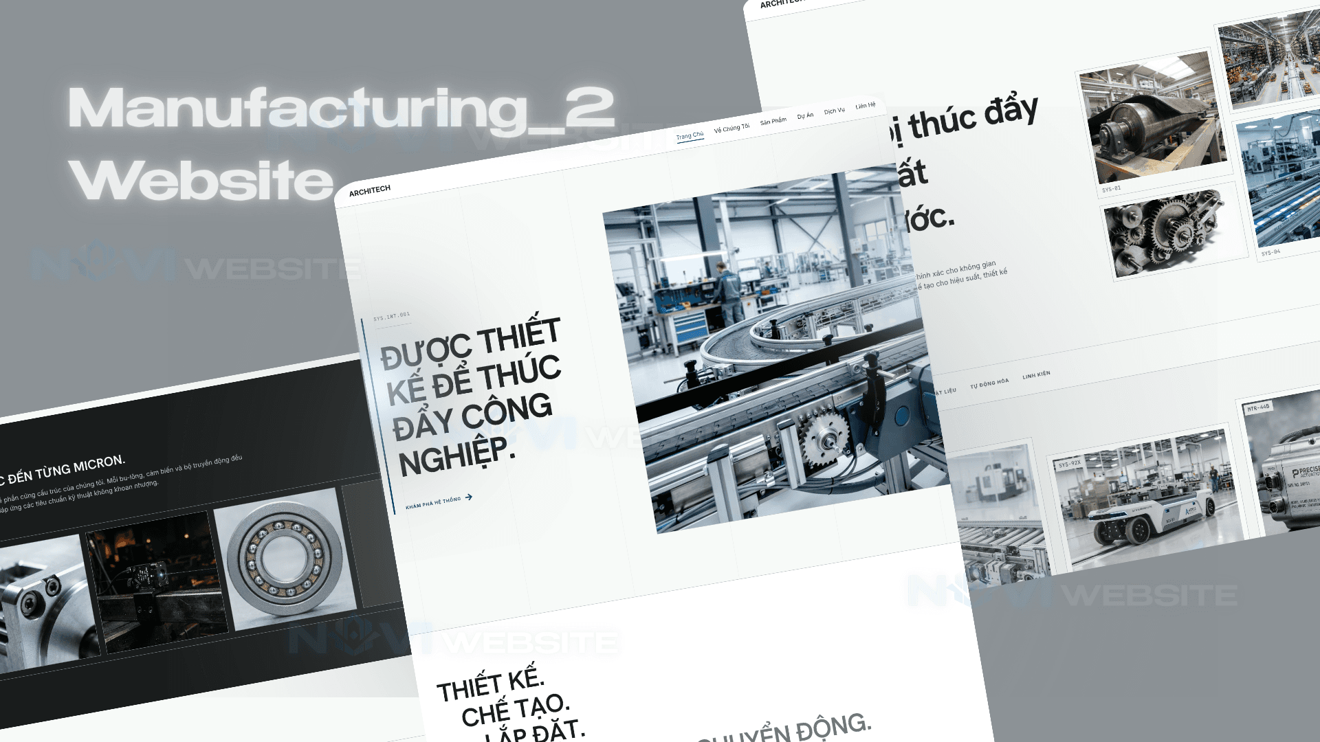 Website Giải Pháp Tự Động Hóa & Thiết Bị Sản Xuất ARCHITECH