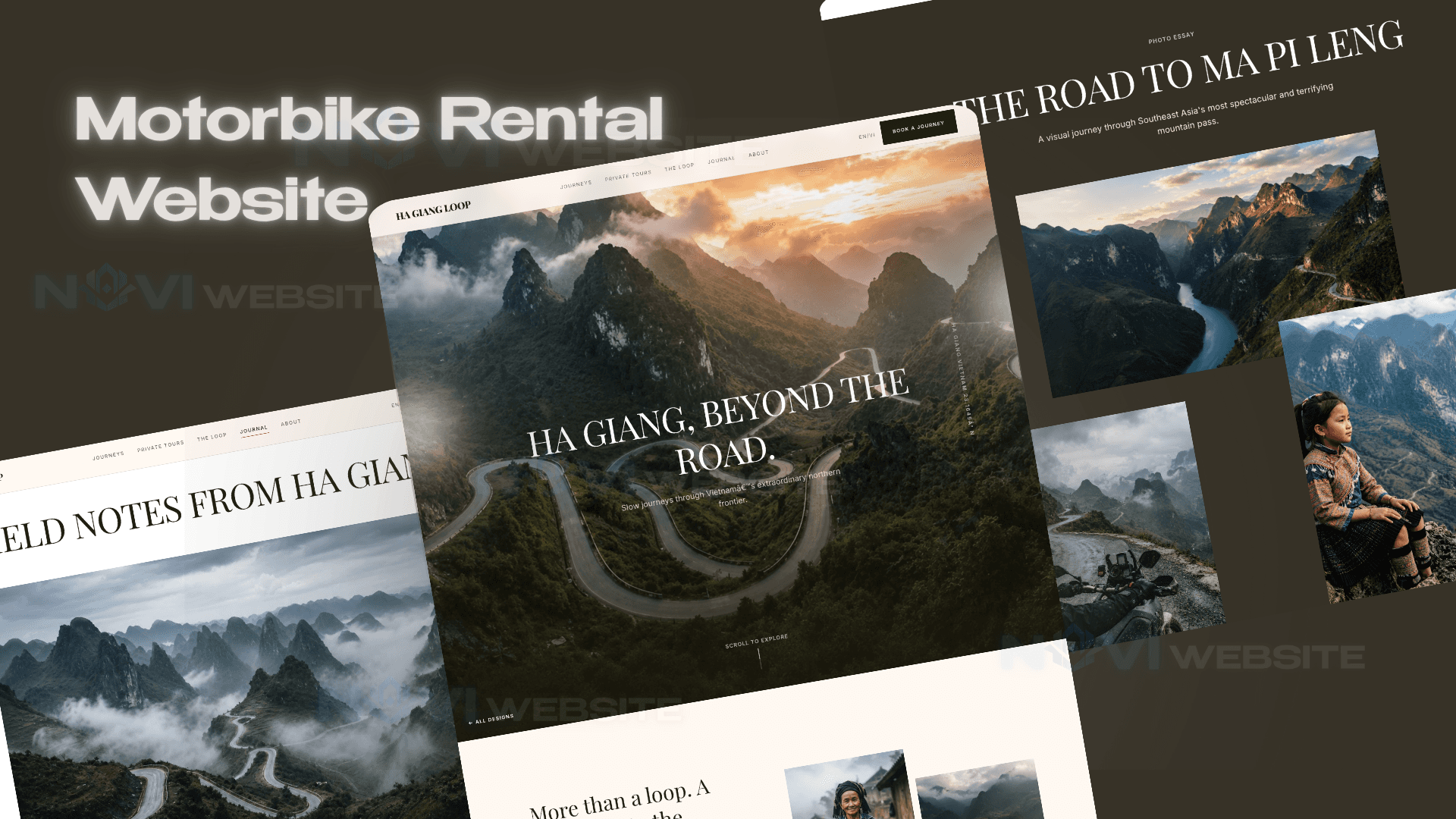 Website Tour Trải Nghiệm Hà Giang Loop & Thuê Xe Máy