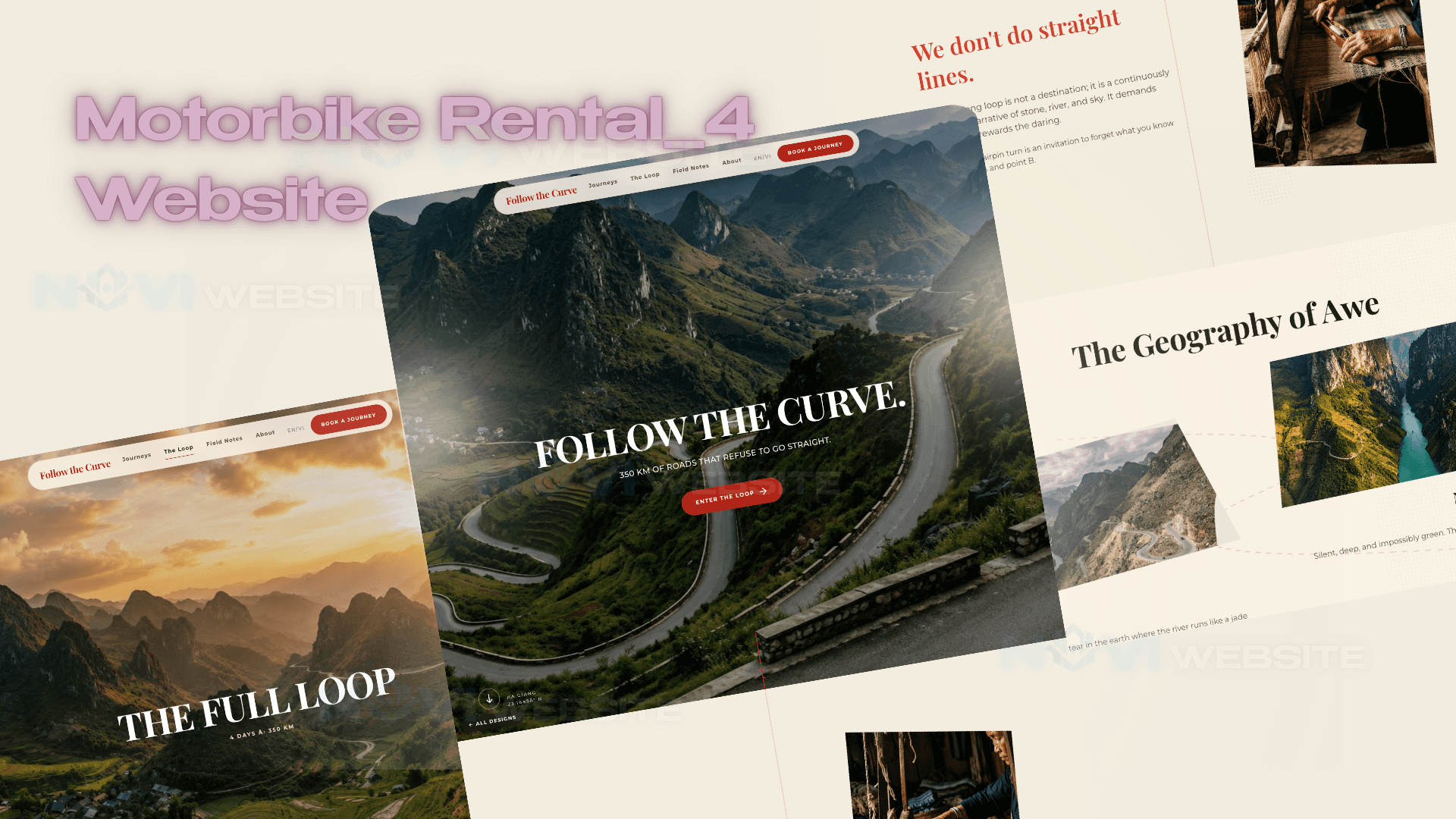 Website Thuê Xe Máy & Tour Khám Phá Hà Giang