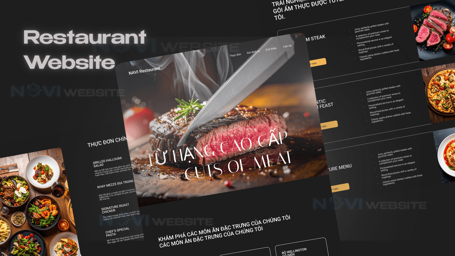 Website Landing Page Nhà Hàng Buffet