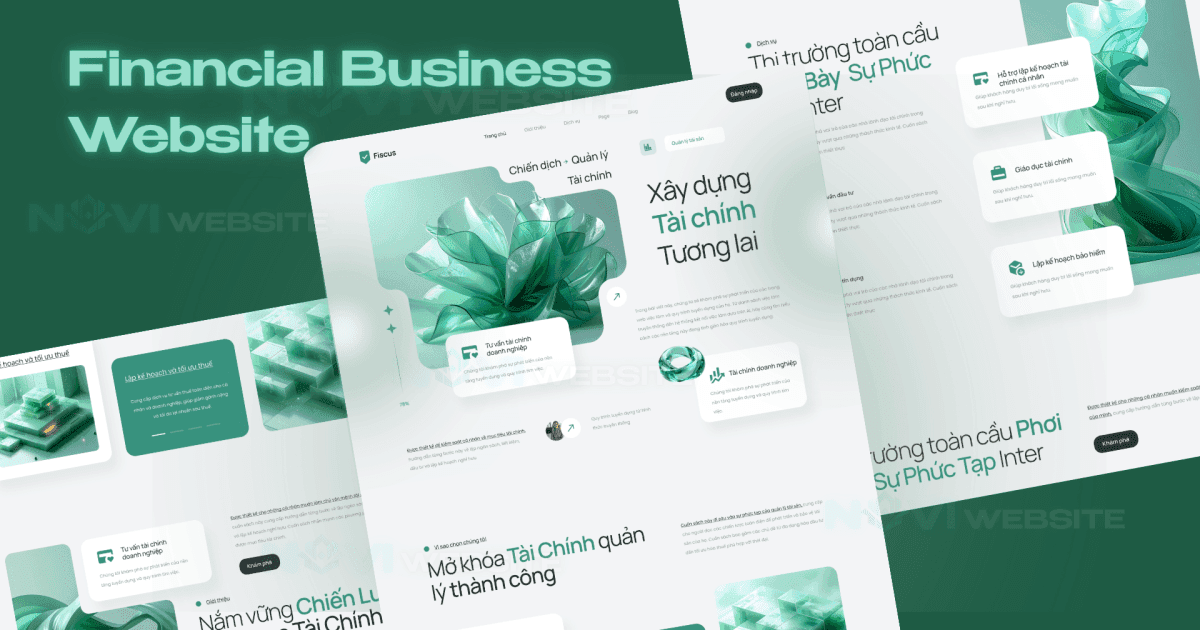 Website landing page doanh nghiệp tài chính