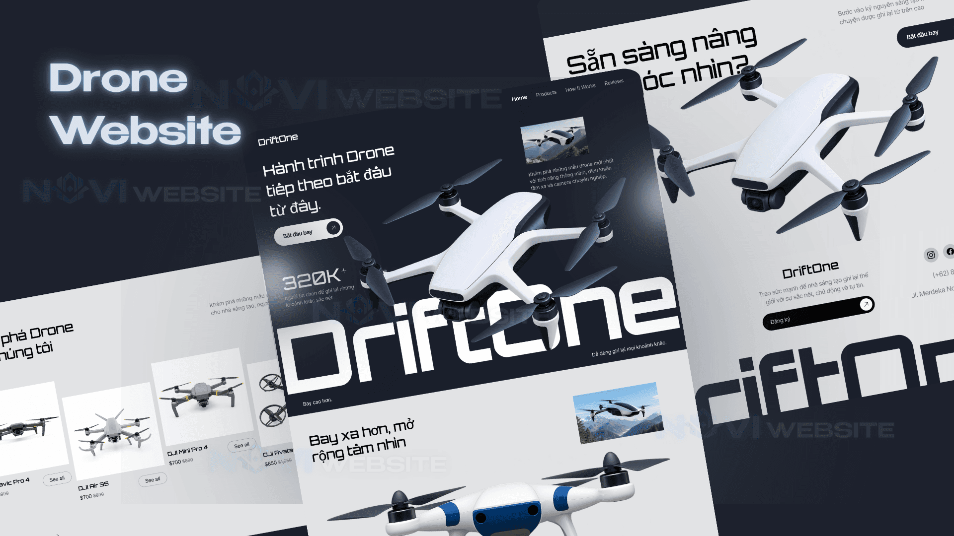 Website Giới Thiệu & Kinh Doanh Drone DriftOne
