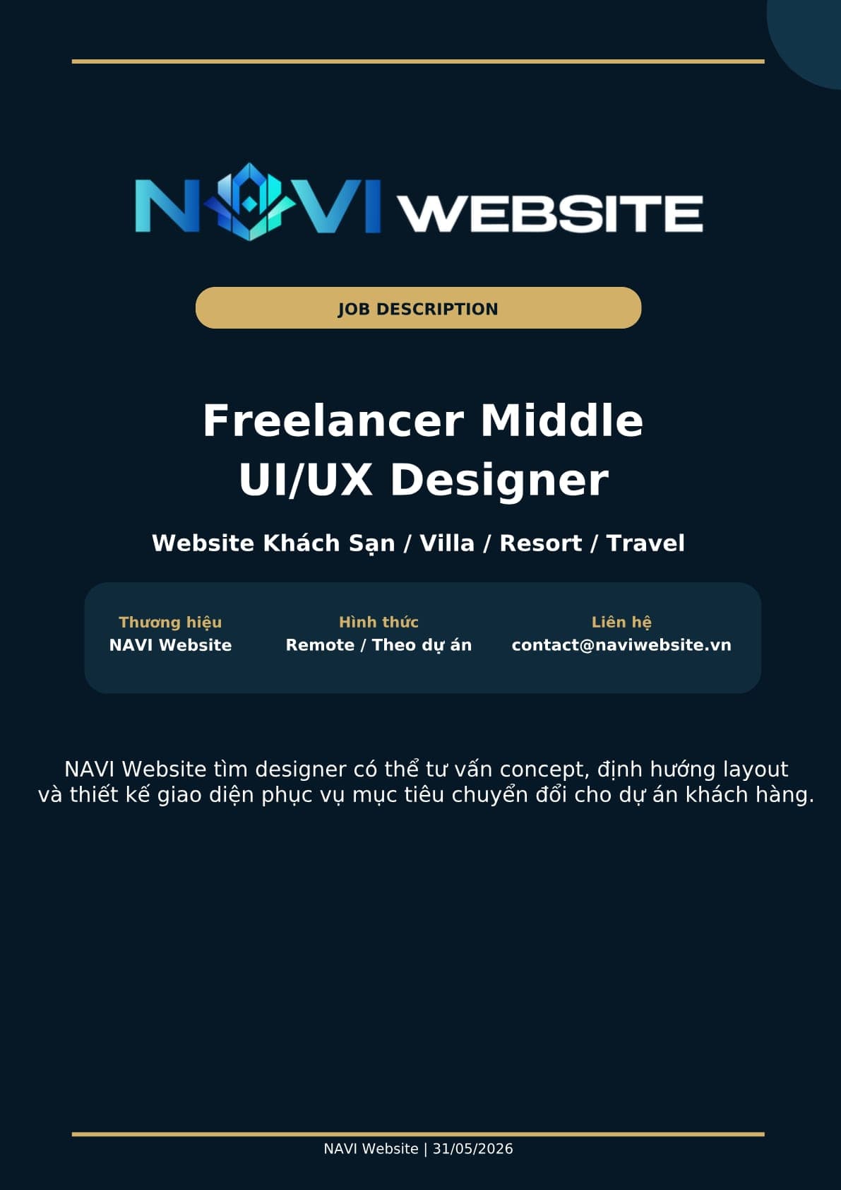 Freelancer Middle UI/UX Designer — trang 1