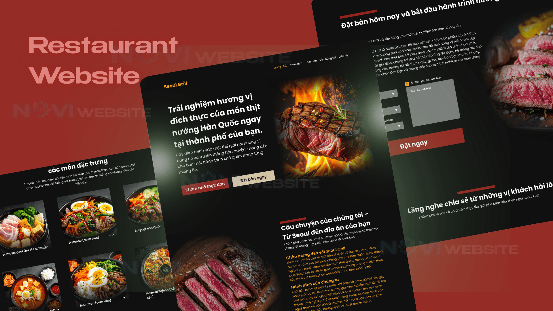 Website nhà hàng BBQ Hàn Quốc — ảnh 1