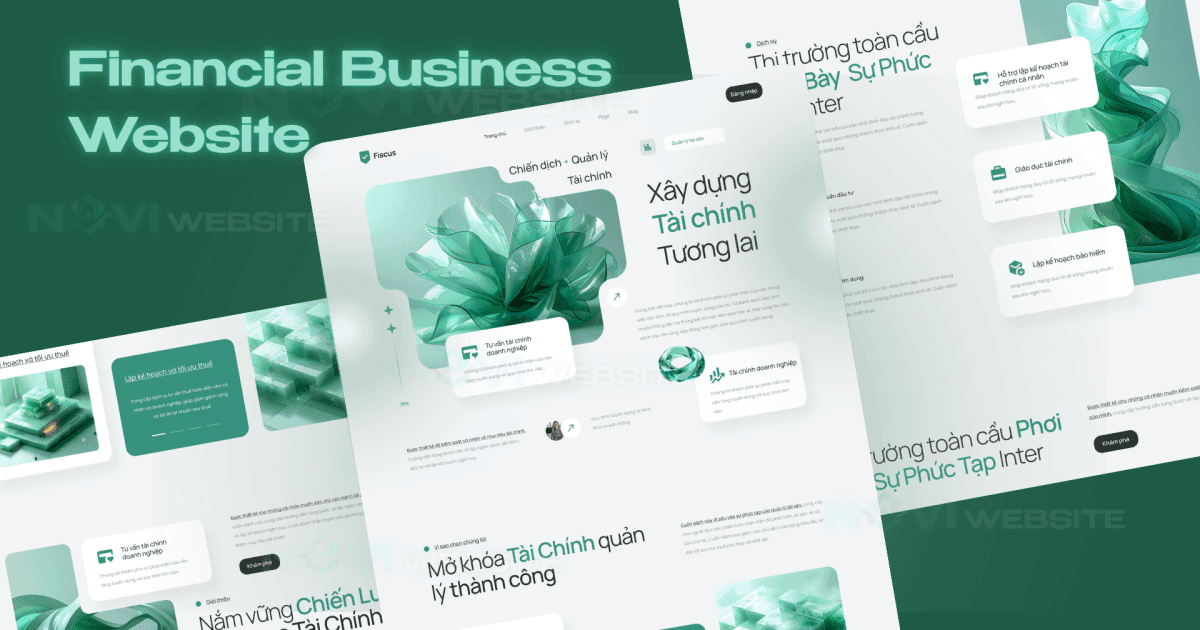 Website landing page doanh nghiệp tài chính