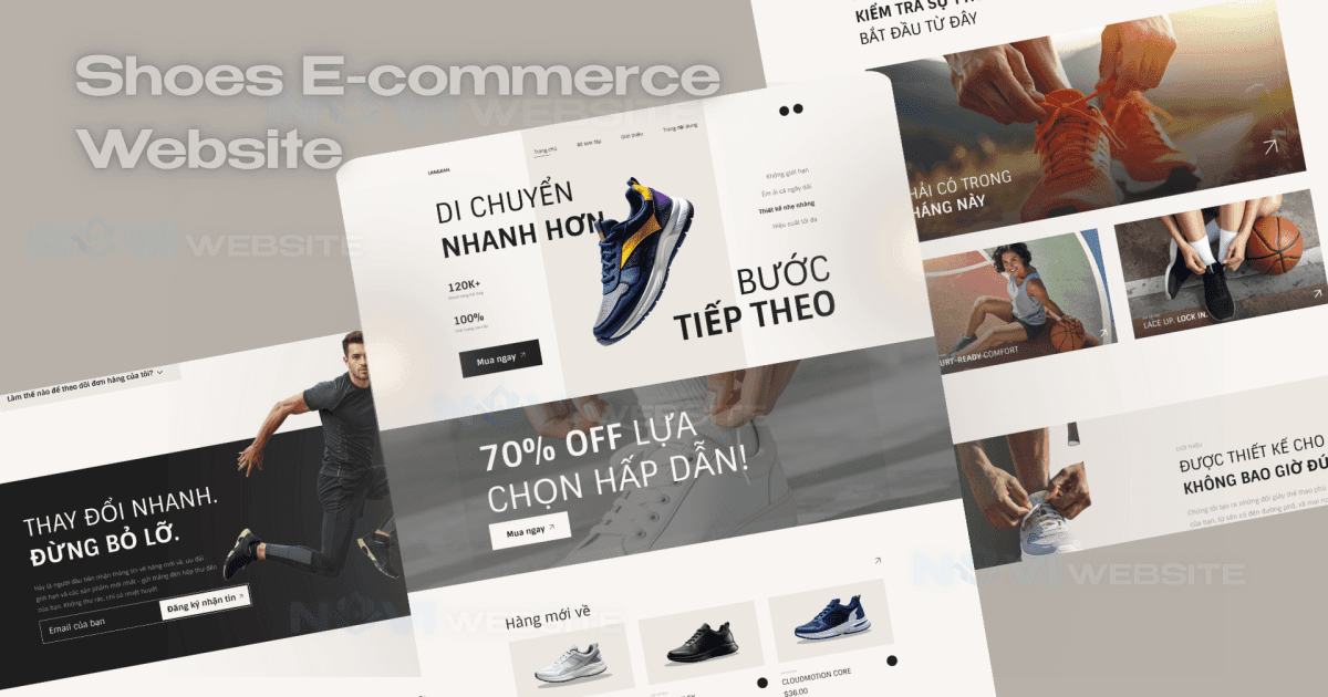 Website thương mại điện tử giày thể thao