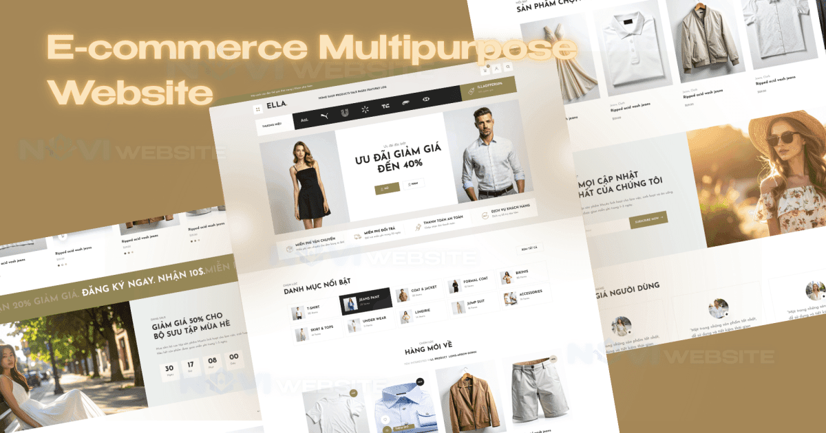 Website thương mại điện tử thời trang đa năng