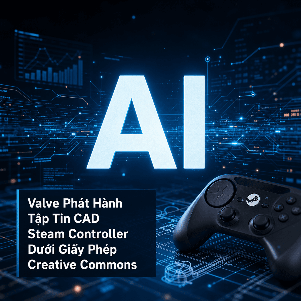 Valve Phát Hành Tập Tin CAD Steam Controller Dưới Giấy Phép Creative Commons