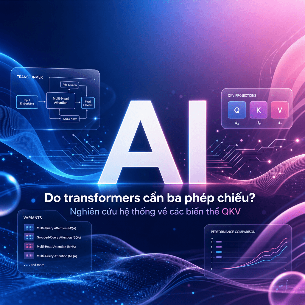 Do transformers cần ba phép chiếu? Nghiên cứu hệ thống về các biến thể QKV
