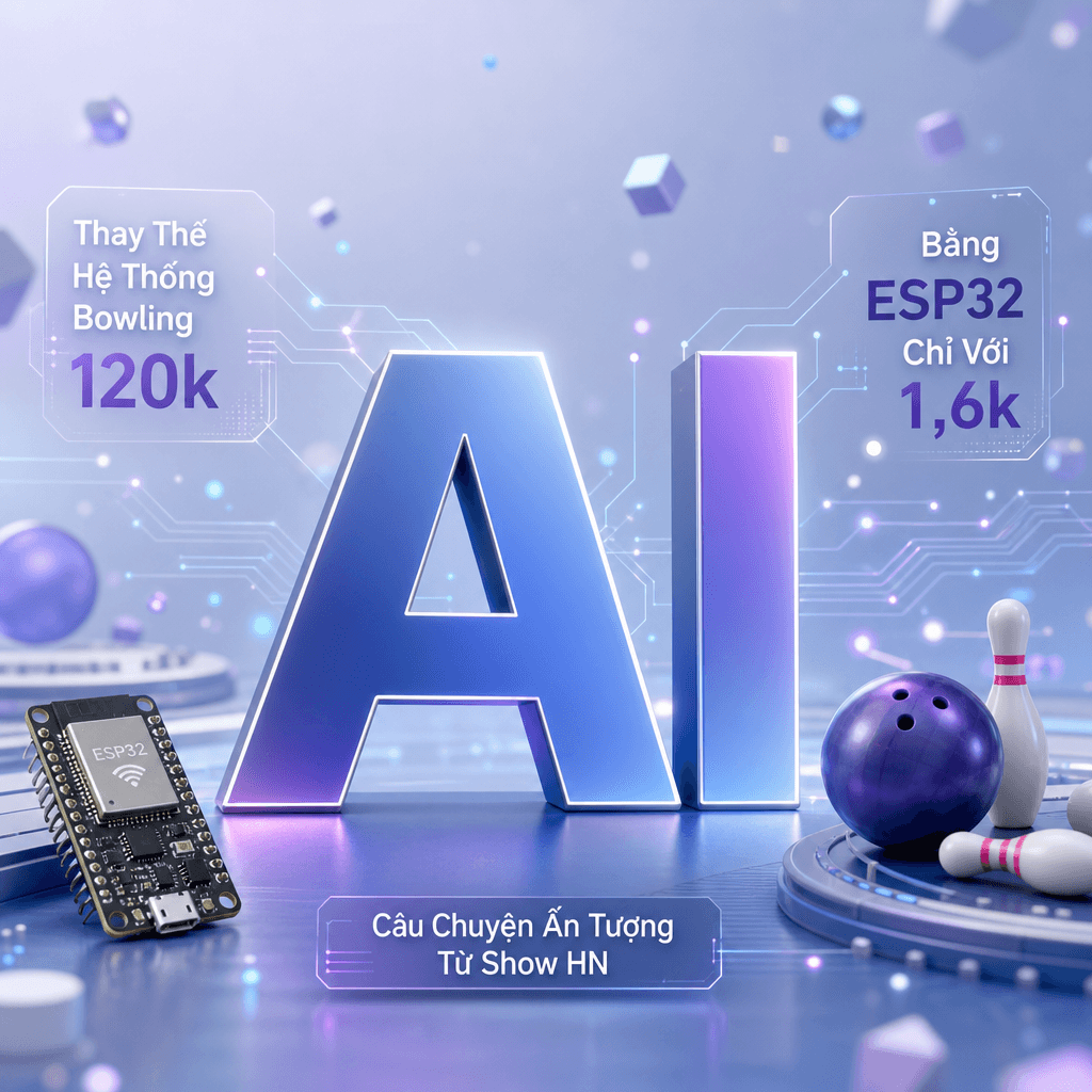 Thay Thế Hệ Thống Bowling 120k Bằng ESP32 Chỉ Với 1,6k: Câu Chuyện Ấn Tượng Từ Show HN