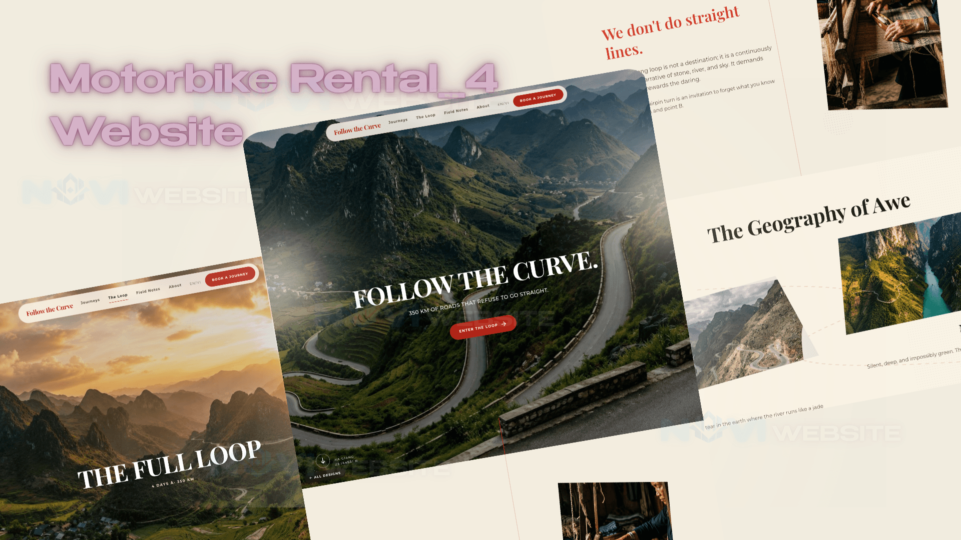 Website Thuê Xe Máy & Tour Khám Phá Hà Giang