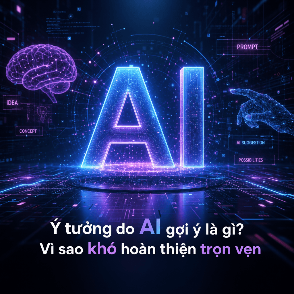 Ý tưởng do AI gợi ý là gì? Vì sao khó hoàn thiện trọn vẹn