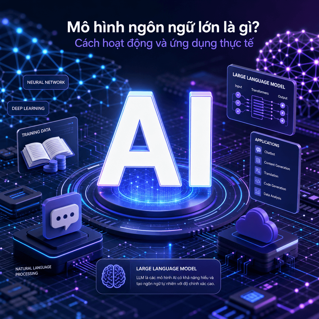 Mô hình ngôn ngữ lớn là gì? Cách hoạt động và ứng dụng thực tế
