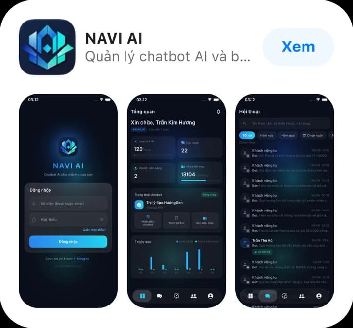 NAVI AI trên App Store — nhà phát triển NAVI Website
