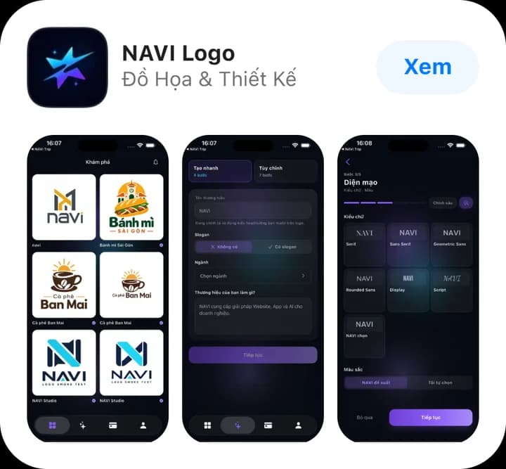 NAVI Logo trên App Store — nhà phát triển NAVI Website