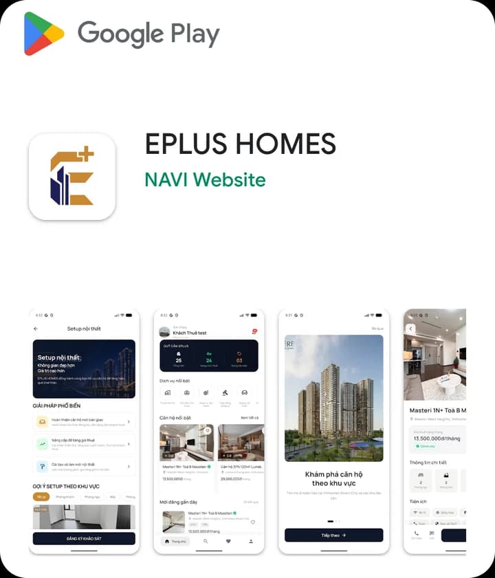 EPLUS HOMES trên Google Play — nhà phát triển NAVI Website