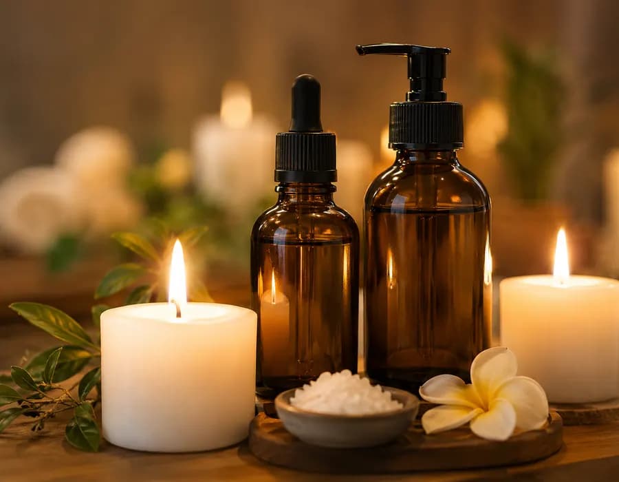Tinh dầu nến thơm spa — website spa thư giãn