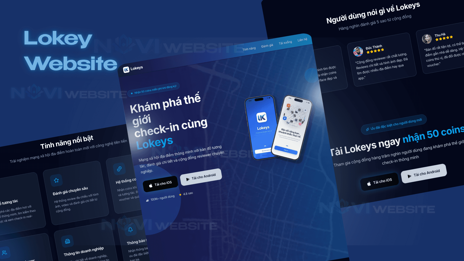 Website Landing Page Ứng Dụng Lokeys