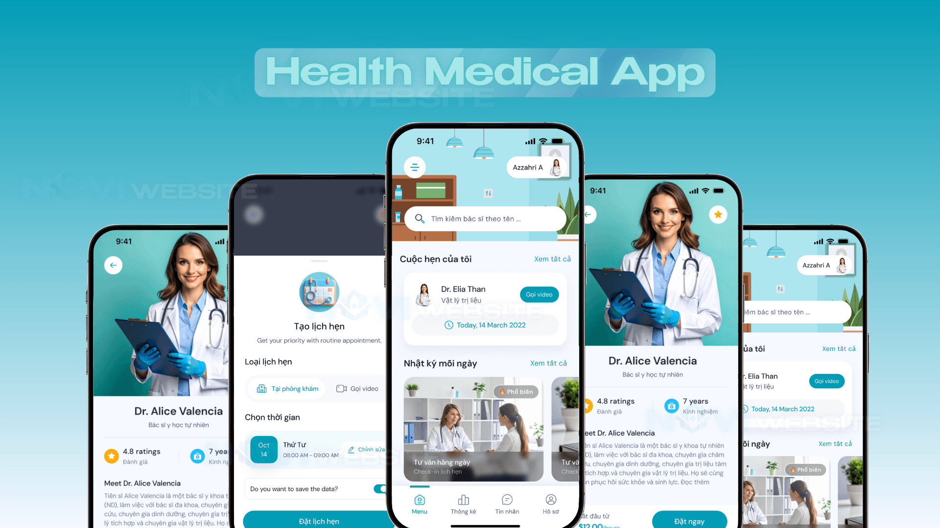 App đặt lịch khám sức khỏe