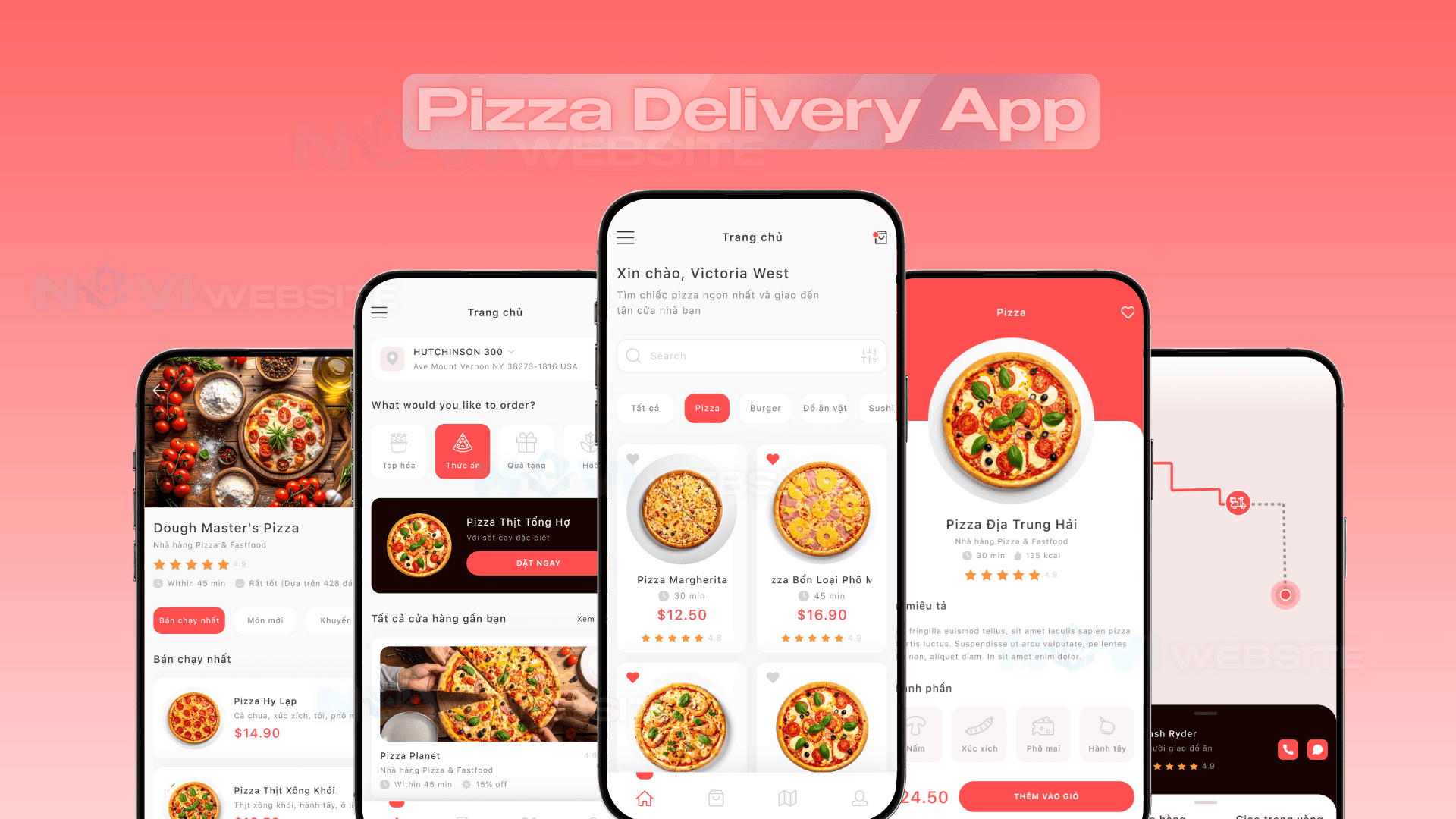 App giao pizza