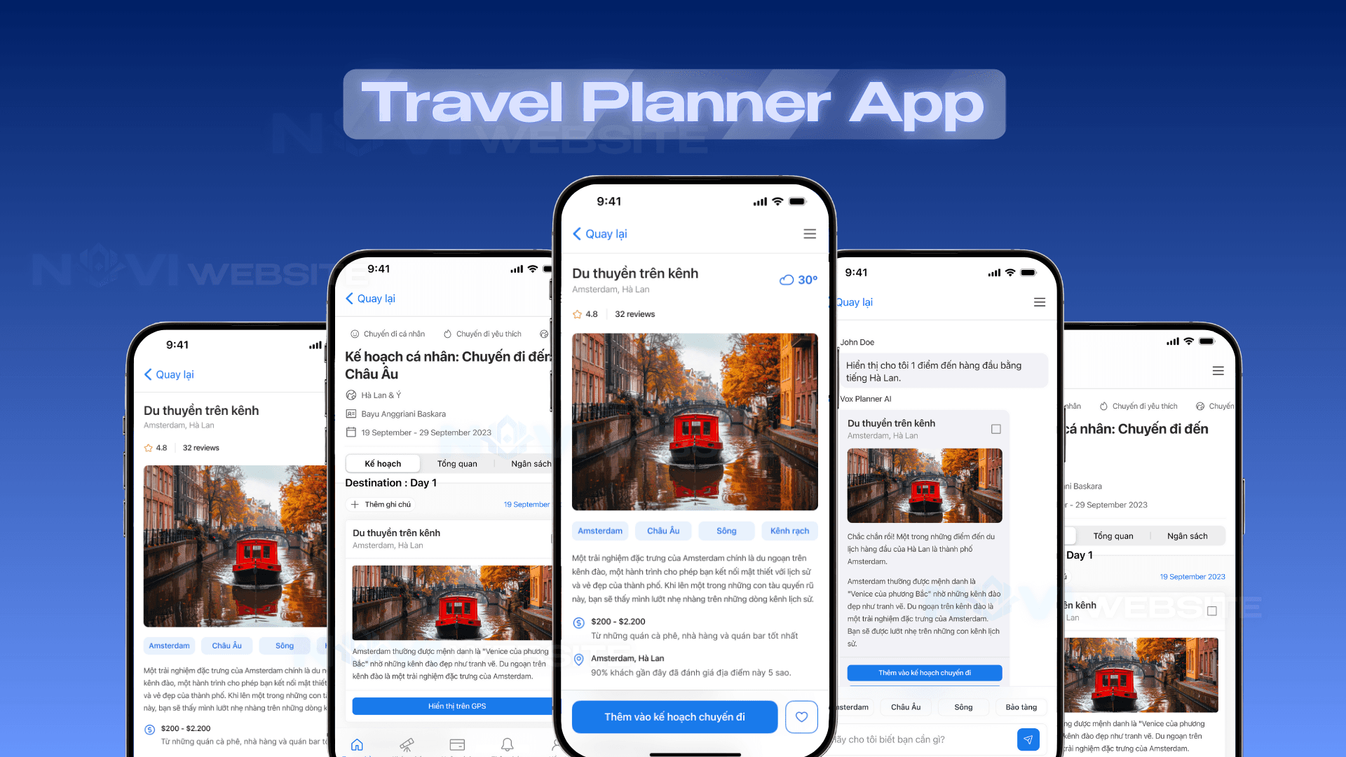 App lập kế hoạch du lịch AI