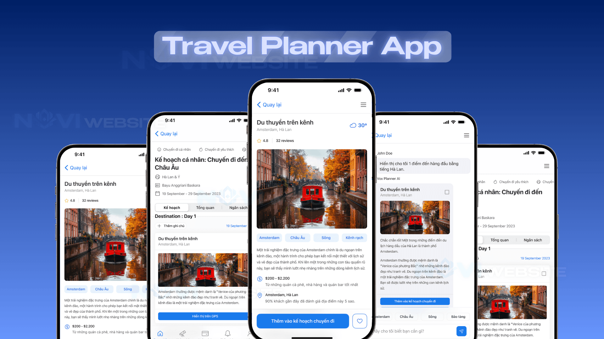 App lập kế hoạch du lịch AI