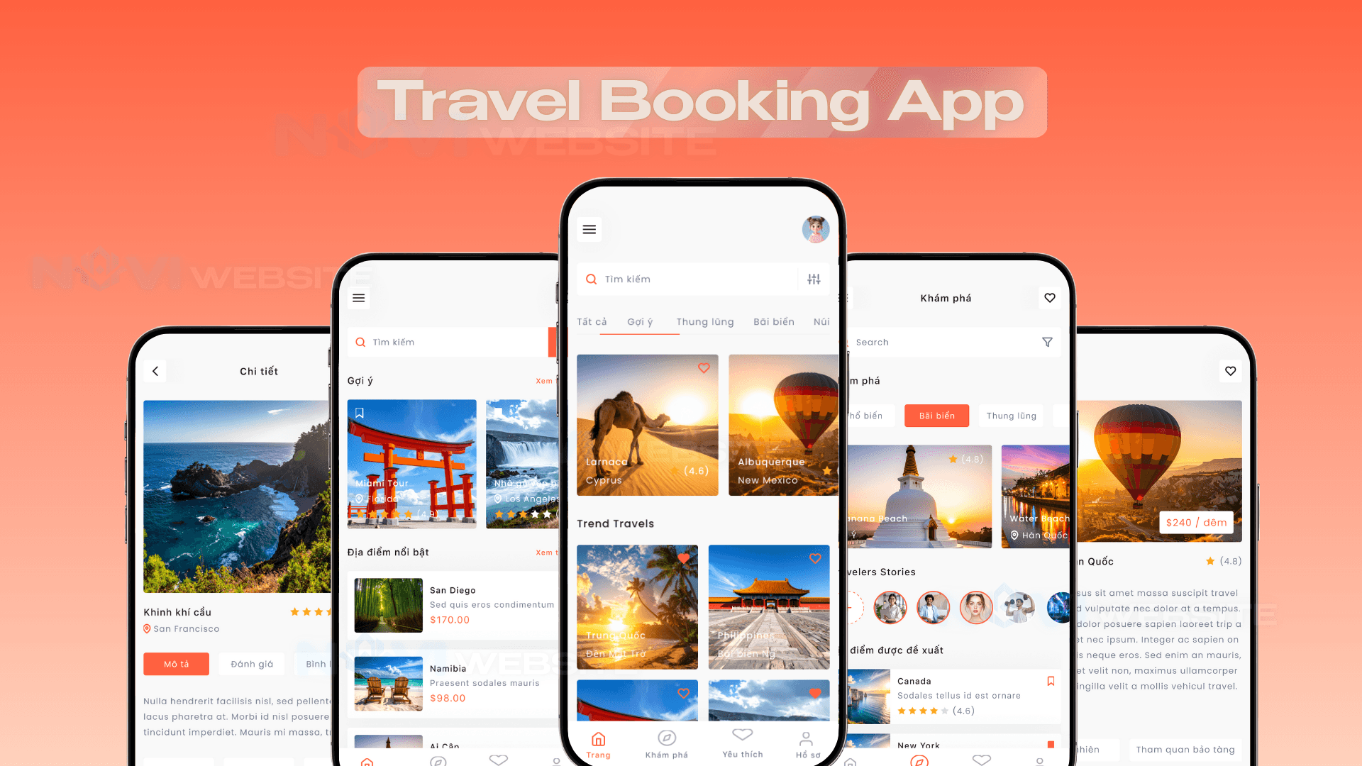App lên kế hoạch du lịch