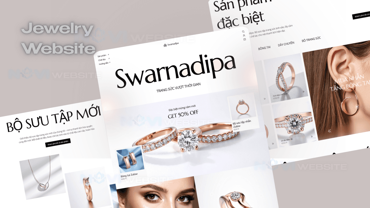 Website Bộ sưu tập trang sức
