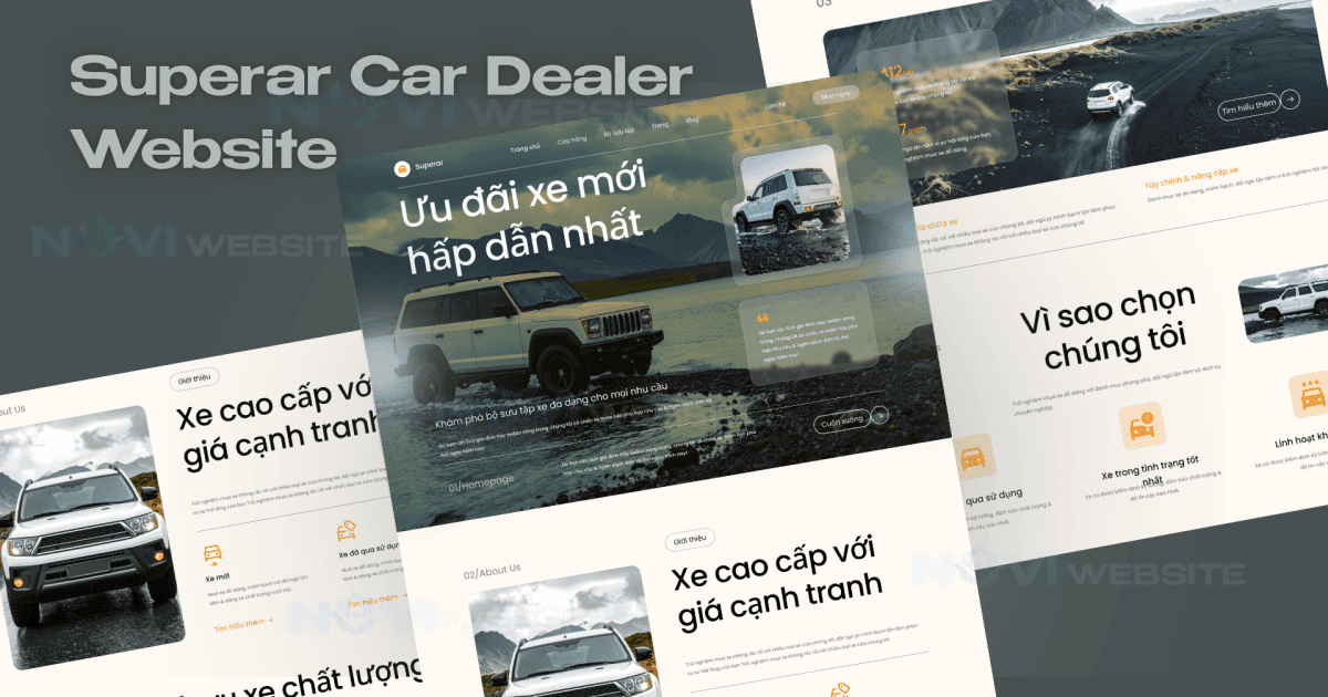 Website đại lý / mua bán ô tô