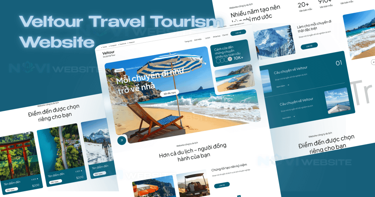 Website landing page công ty du lịch & lữ hành
