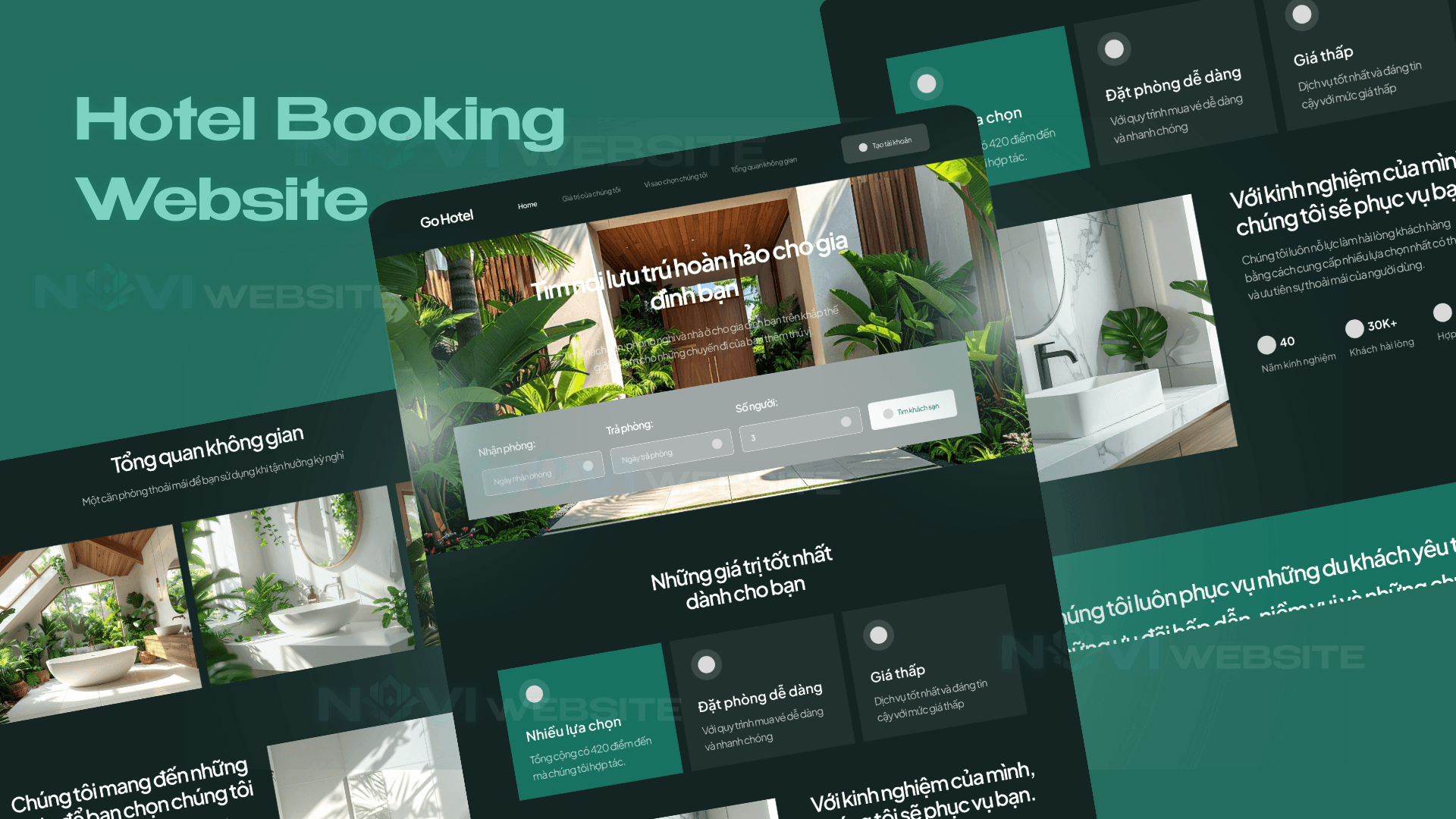 Website Landing Page đặt phòng khách sạn