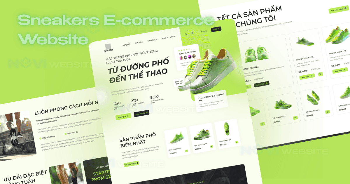 Website thương mại điện tử giày & sneaker