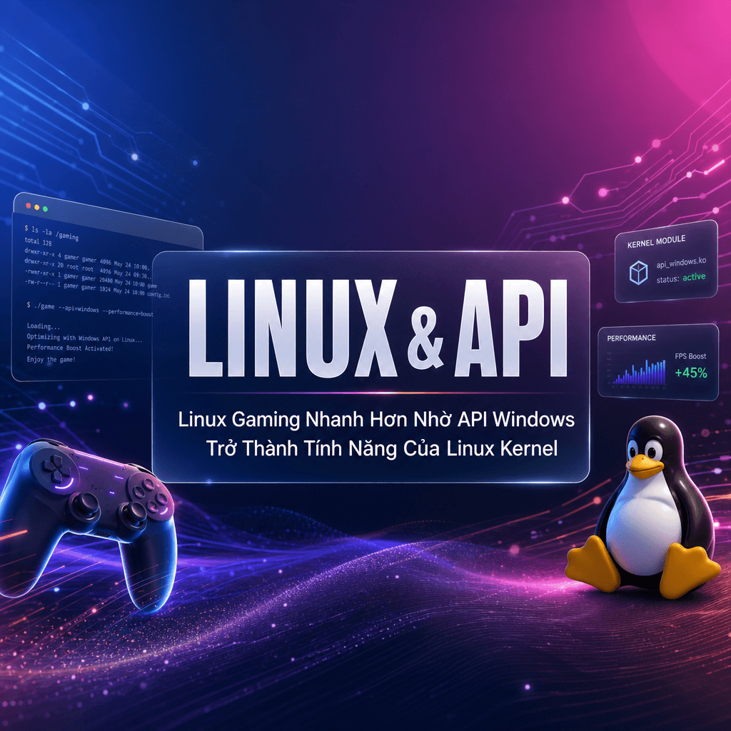 Linux Gaming Nhanh Hơn Nhờ API Windows Trở Thành Tính Năng Của Linux Kernel