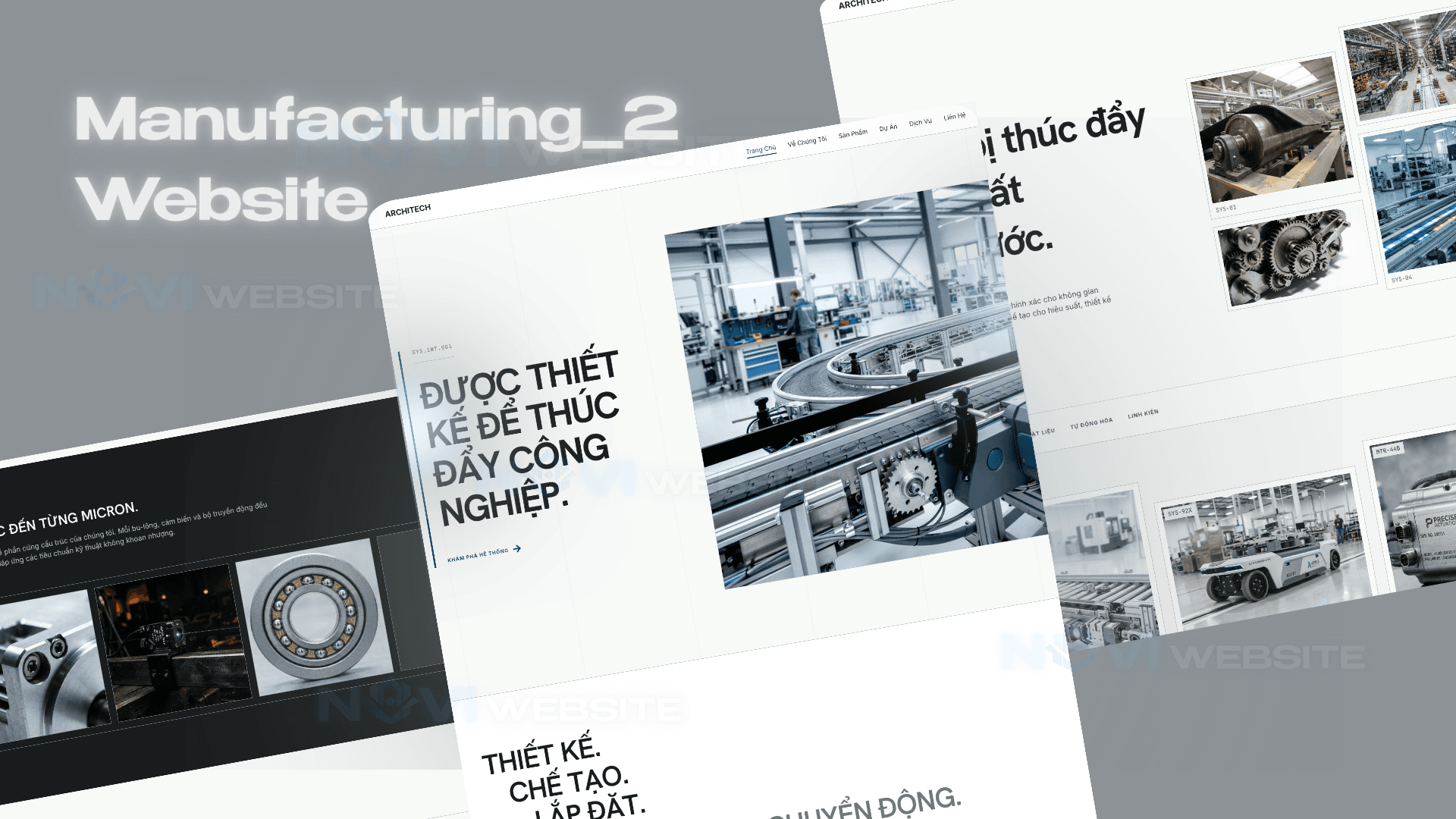 Website Giải Pháp Tự Động Hóa & Thiết Bị Sản Xuất ARCHITECH