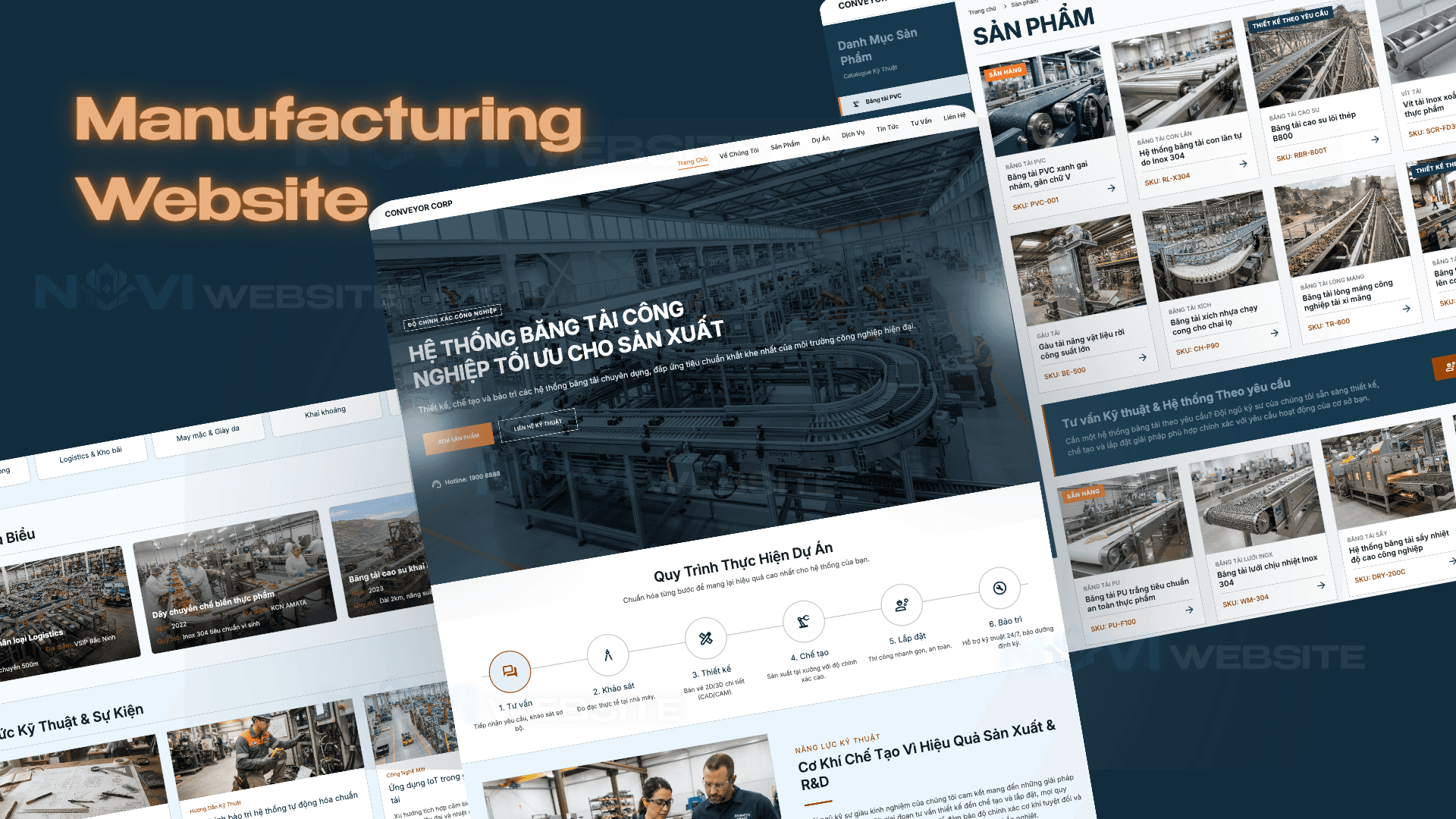 Website Hệ Thống Băng Tải & Giải Pháp Sản Xuất Công Nghiệp