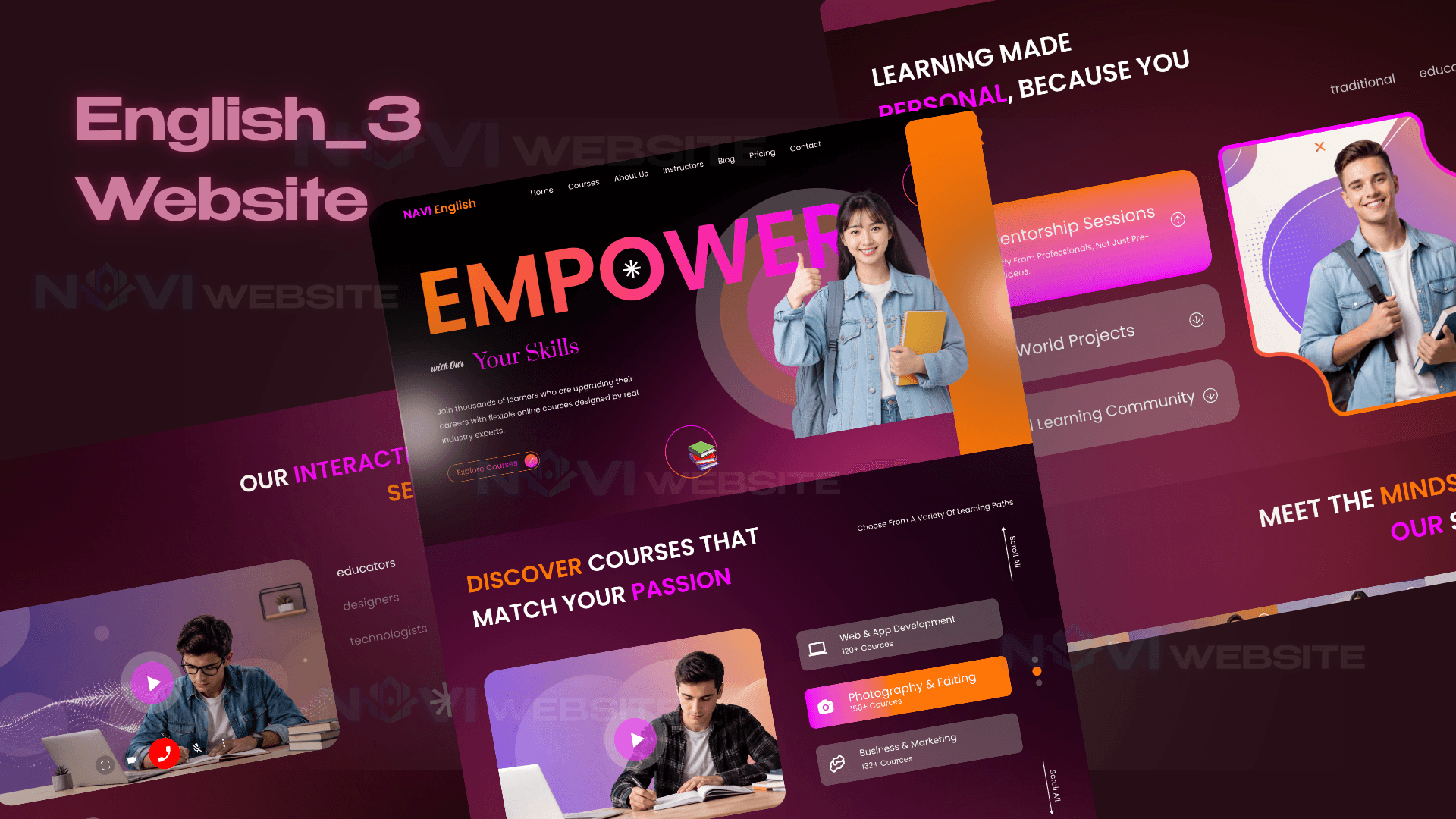 Website Nền Tảng Học Tiếng Anh Trực Tuyến NAVI English