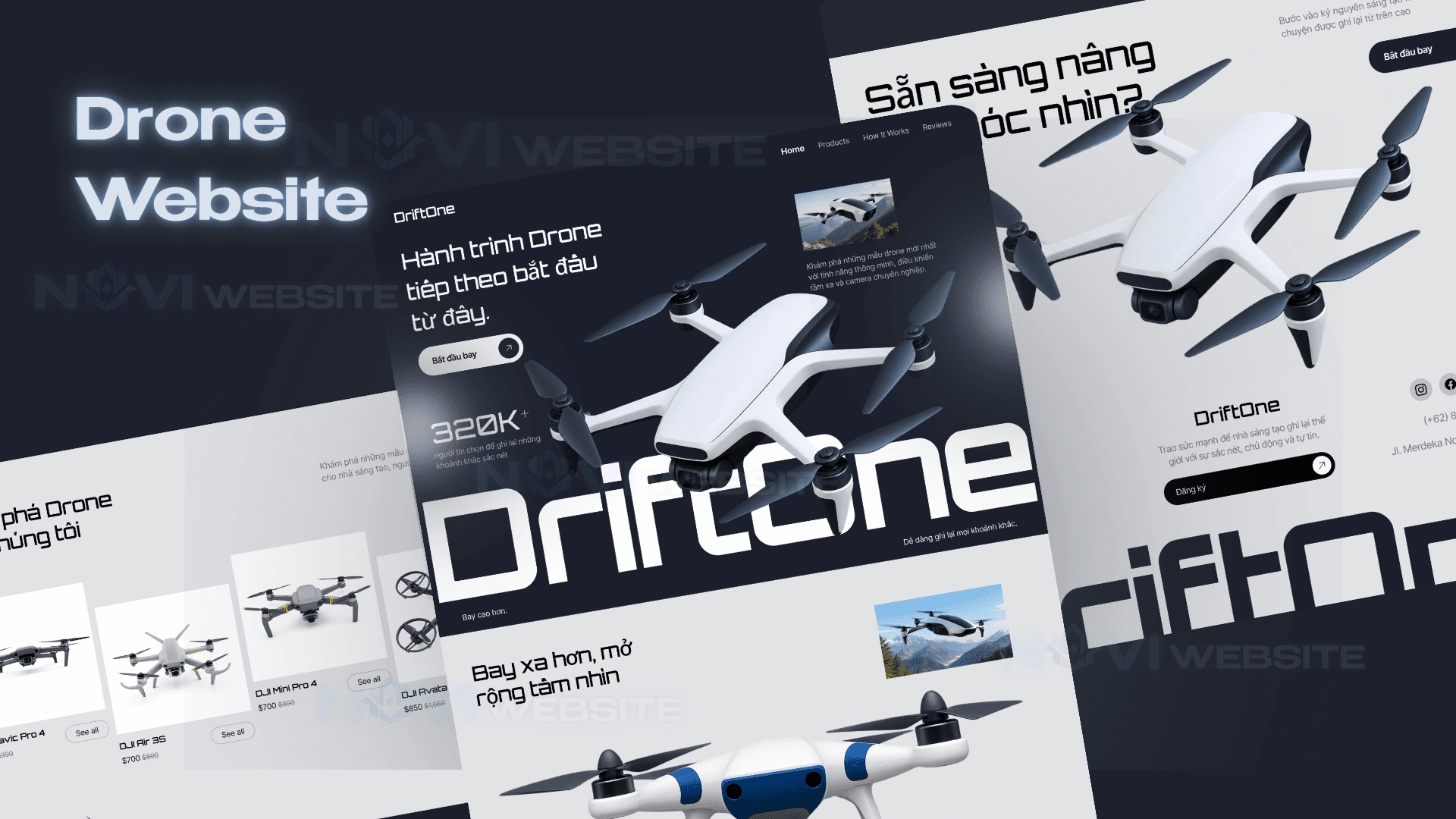 Website Giới Thiệu & Kinh Doanh Drone DriftOne