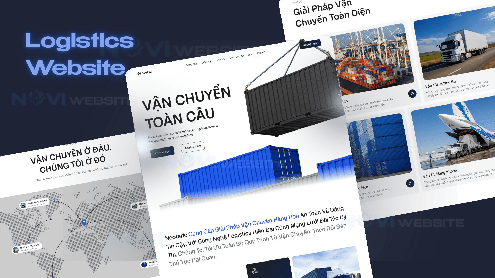 Website Dịch Vụ Logistics & Vận Chuyển Quốc Tế