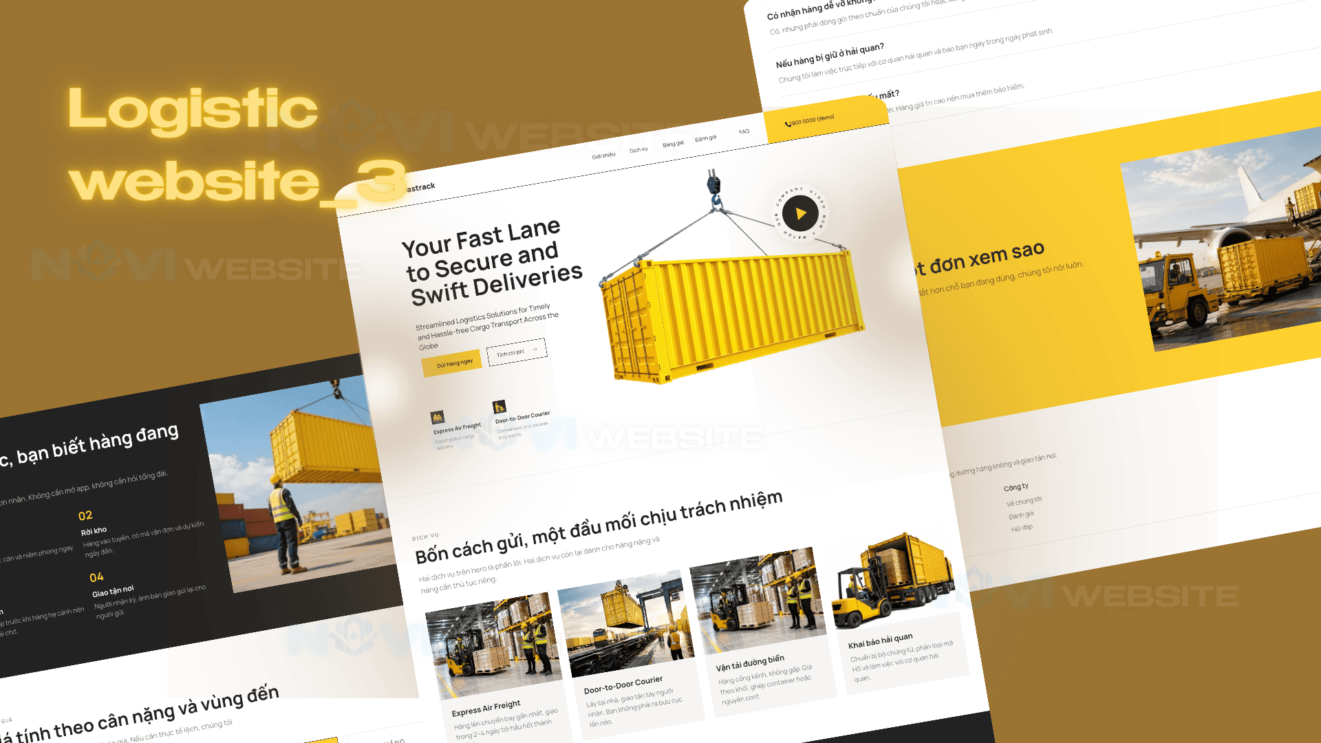 Website Dịch Vụ Logistics & Vận Chuyển Quốc Tế