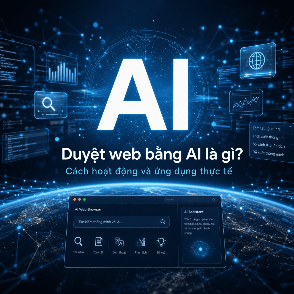 Duyệt web bằng AI là gì? Cách hoạt động và ứng dụng thực tế