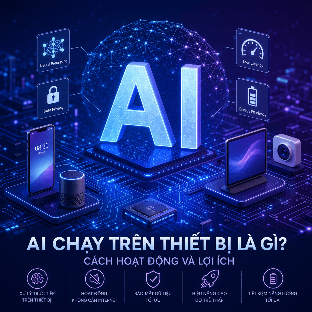 AI chạy trên thiết bị là gì? Cách hoạt động và lợi ích