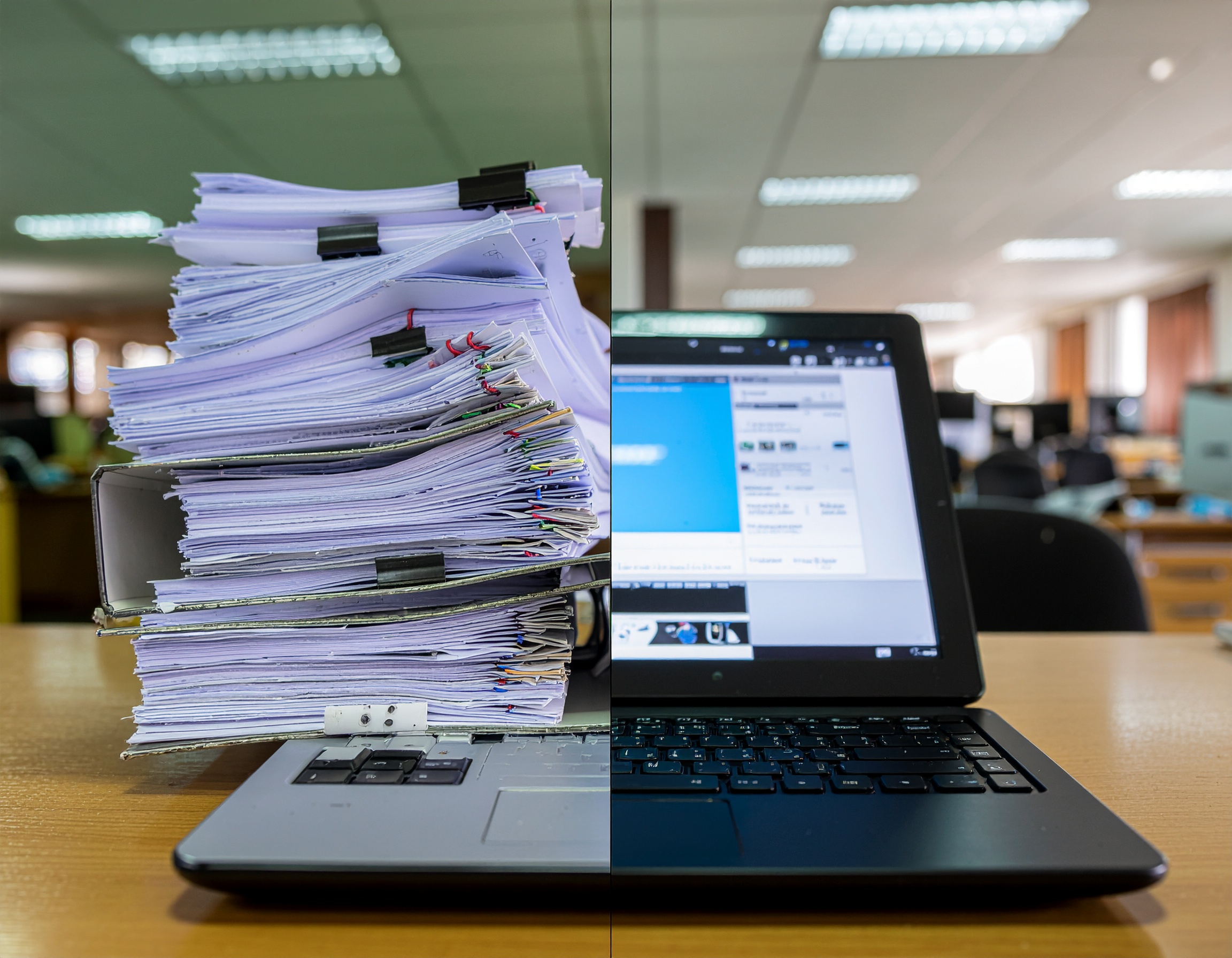 lam-sao-de-do-mot-website-dang-hieu-qua-hay-khong-firefly-contrast-between-manual-business-operations-and-digital-automation-cluttered-desk-ve-280264-k3olz8