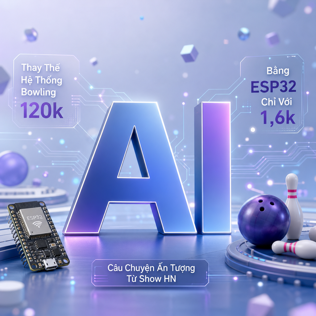 Thay Thế Hệ Thống Bowling 120k Bằng ESP32 Chỉ Với 1,6k: Câu Chuyện Ấn Tượng Từ Show HN