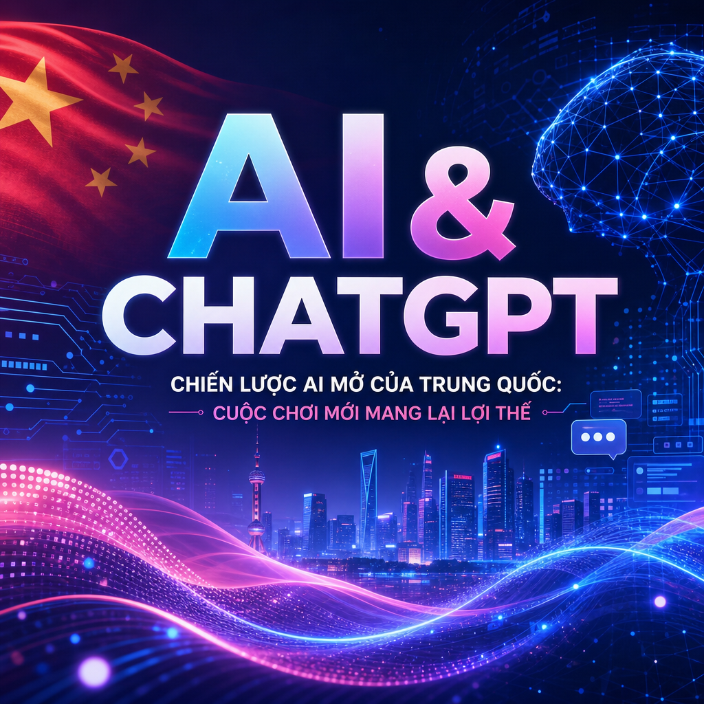 Chiến lược AI mở của Trung Quốc: Cuộc chơi mới mang lại lợi thế