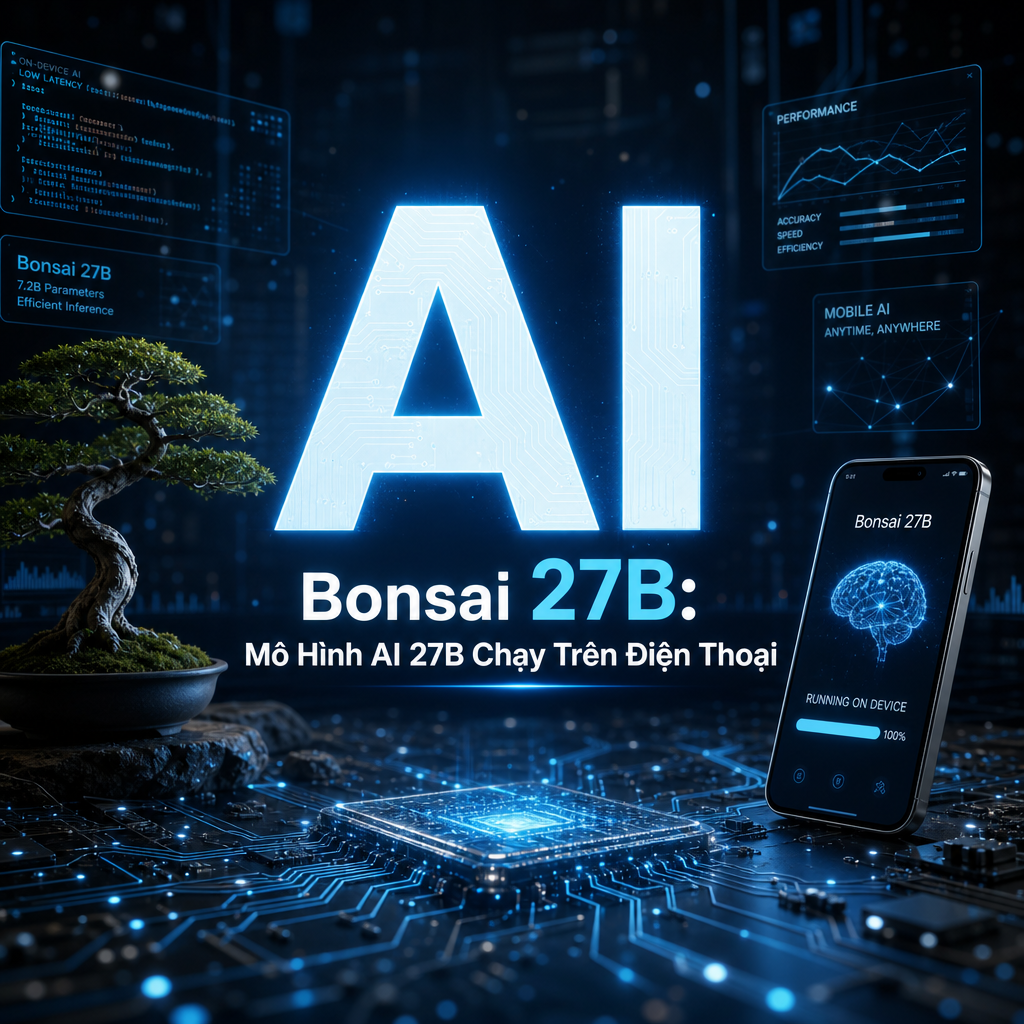 Bonsai 27B: Mô Hình AI 27B Chạy Trên Điện Thoại