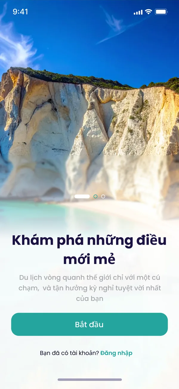 Màn hình app App du lịch lên kế hoạch & chia chi phí